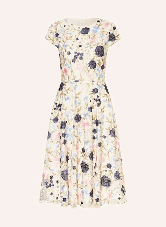 HOBBS Mesh-Kleid TIA CREME/ HELLBLAU/ HELLGRÜN