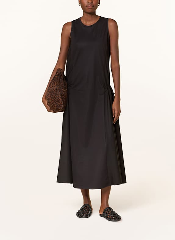 COS Kleid im Materialmix SCHWARZ