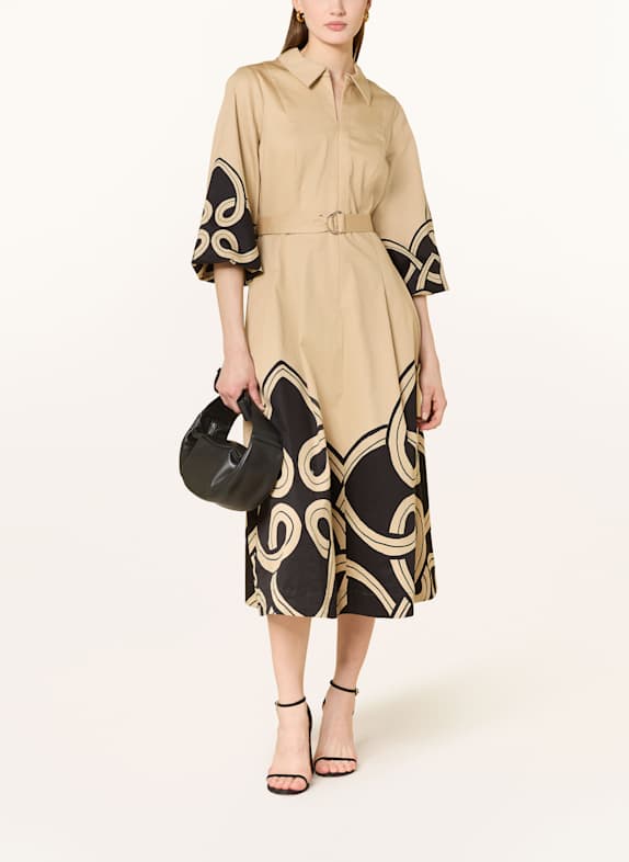 Phase Eight Hemdblusenkleid BREENA BEIGE/ SCHWARZ