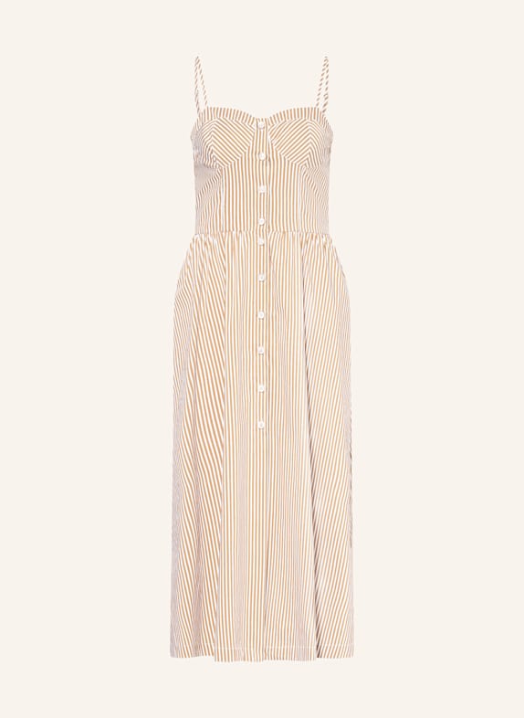 CLAUDIE PIERLOT Kleid BRAUN/ CREME