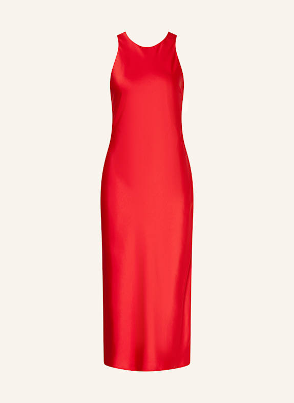 CLAUDIE PIERLOT Satinkleid mit Cut-out ROT