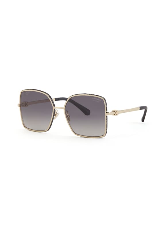 CHANEL Okulary przeciwsłoneczne 4288Q C395S8 – ZŁOTY / SZARY POLARYZOWANY