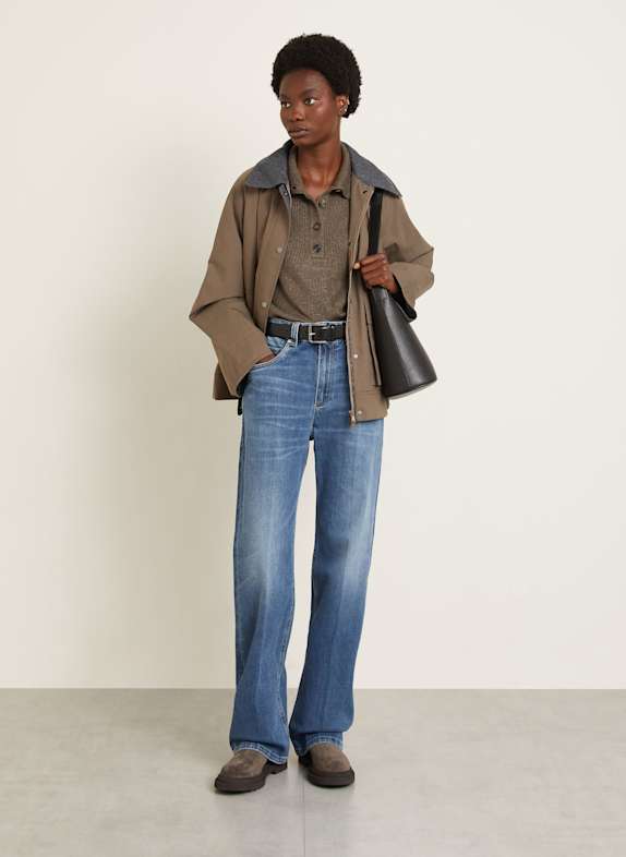 BRUNELLO CUCINELLI Jeans-Culotte C8986 ESSENTIAL DARK BLUE DENIM