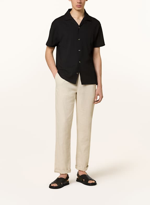 REISS Resorthemd HUNT Comfort Fit ZWART