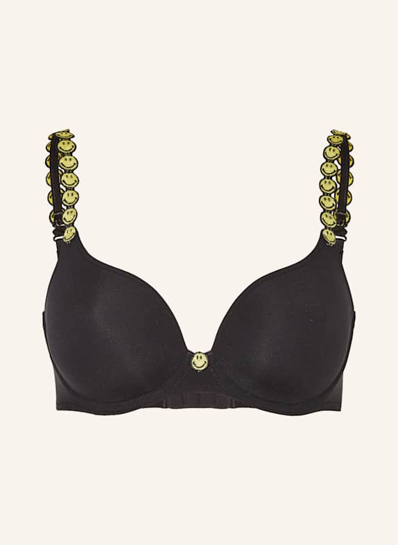MARIE JO Molded cup bra TOM BLACK/ YELLOW