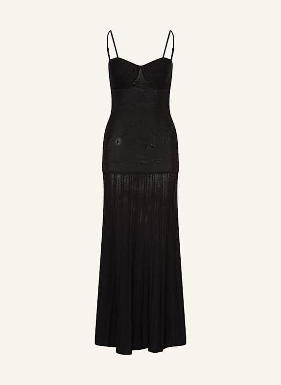SANDRO Häkelkleid SCHWARZ