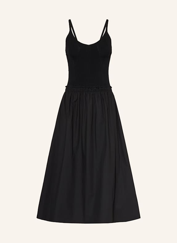 CLAUDIE PIERLOT Kleid im Materialmix SCHWARZ