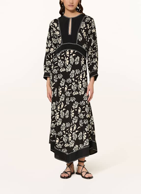ba&sh Kleid AUDE SCHWARZ/ ECRU