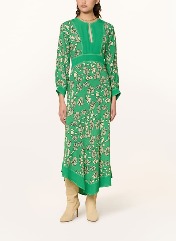 ba&sh Kleid AUDE GRÜN/ CREME