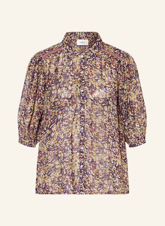 ba&sh Hemdbluse LARK LILA/ GRÜN/ GELB