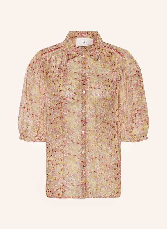 ba&sh Hemdbluse LARK ROSA/ HELLGRÜN/ GELB