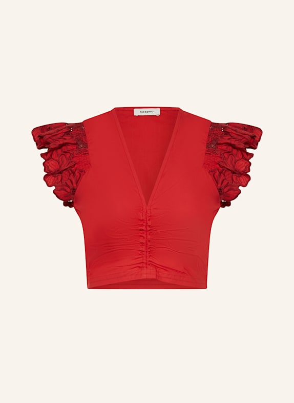 SANDRO Cropped-Top ROT