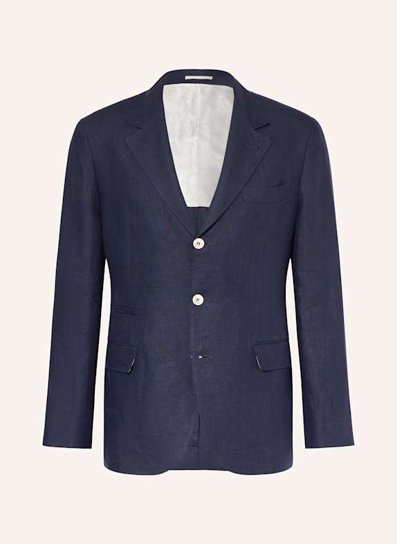 BRUNELLO CUCINELLI Leinen-Sakko Leisure Fit DUNKELBLAU