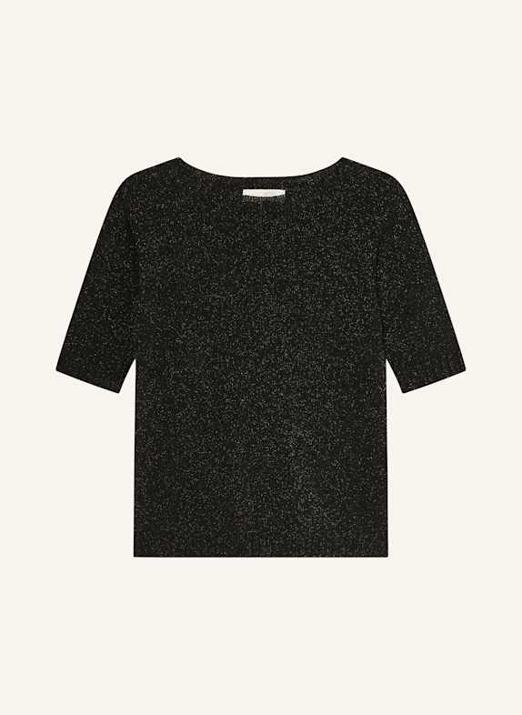 CATNOIR Strickshirt mit Glitzergarn SCHWARZ