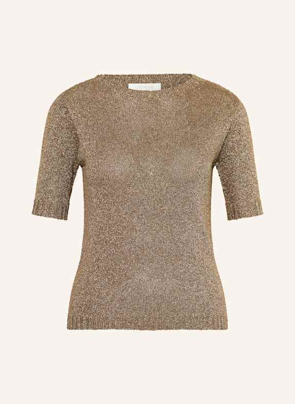 CATNOIR Strickshirt mit Glitzergarn TAUPE