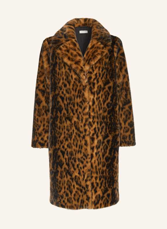 CATNOIR Kunstfell-Mantel BRAUN / SCHWARZ