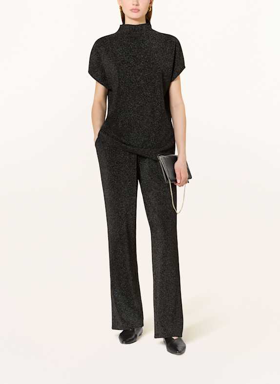 CATNOIR Broek met glittergaren ZWART