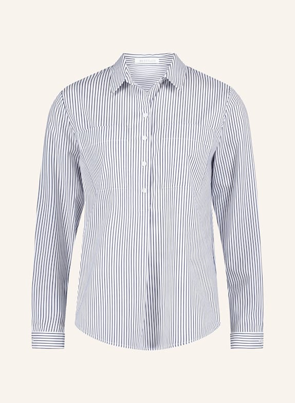 BETTY&CO Blusenshirt WEISS/ BLAU