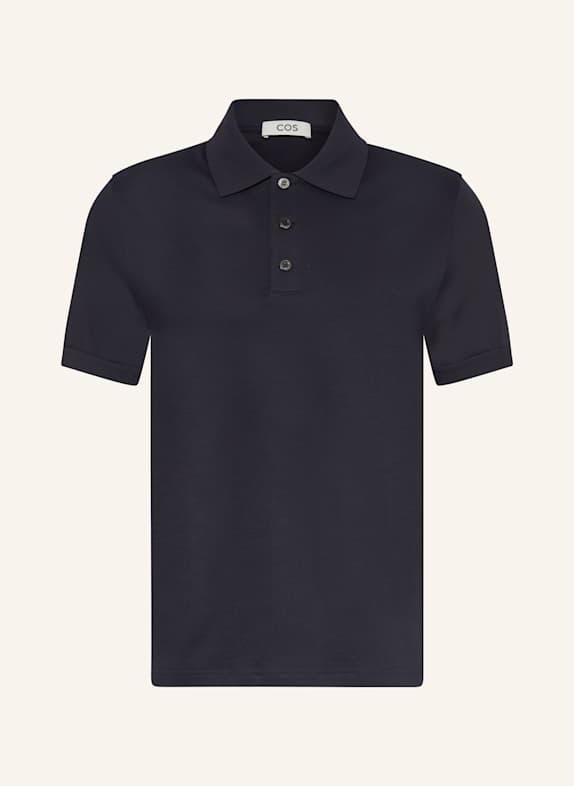 COS Jersey-Poloshirt Regular Fit DUNKELBLAU