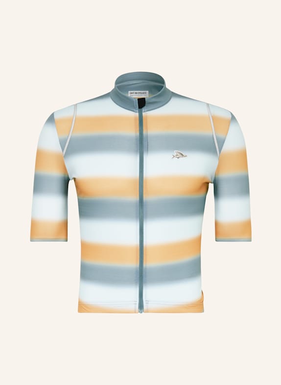 CAFÉ DU CYCLISTE Radtrikot MONA BLAU/ HELLBLAU/ DUNKELGELB