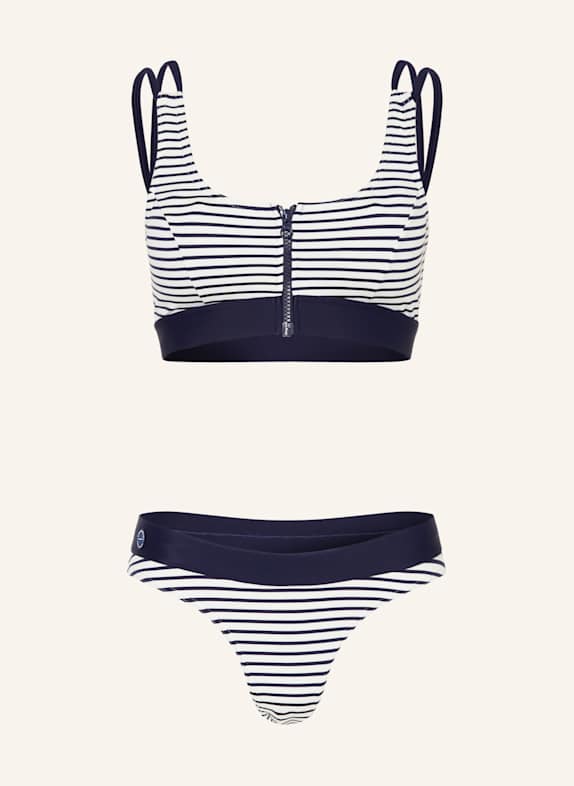 CAFÉ DU CYCLISTE Bustier-Bikini ARIEL DUNKELBLAU/ WEISS