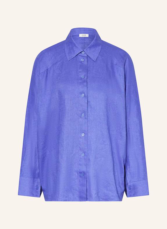 COS Hemdbluse aus Leinen BLAU