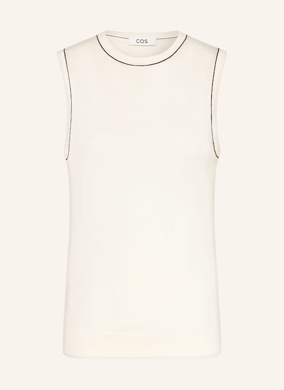 COS Stricktop mit Leinen ECRU