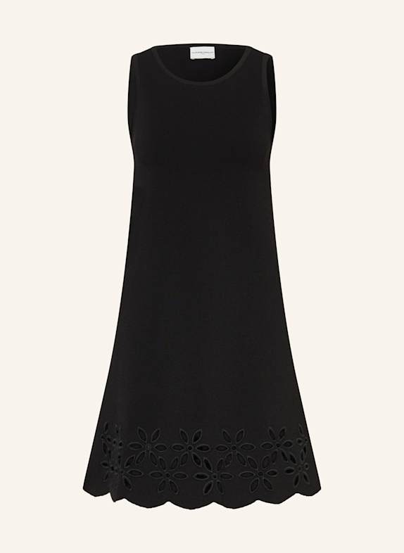 CLAUDIE PIERLOT Strickkleid mit Cut-outs SCHWARZ