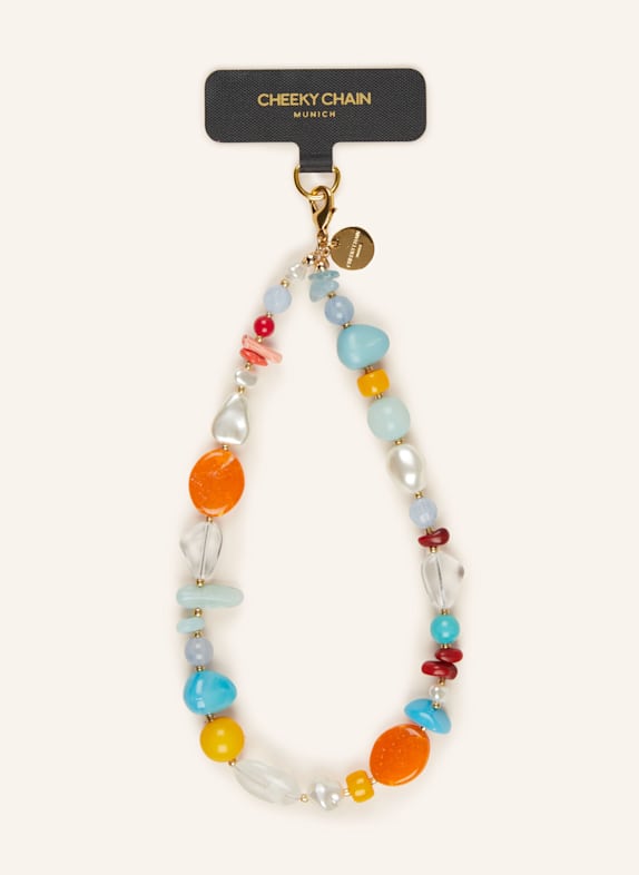 Pattern Skip filter Smartphone pendant MYKONOS LIGHT BLUE/ ORANGE/ WHITE