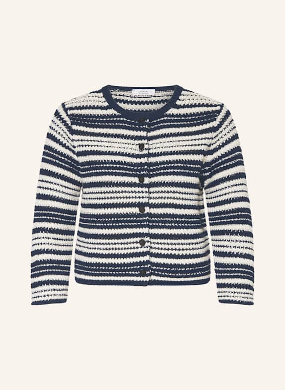 VINCE Strickjacke WEISS/ DUNKELBLAU