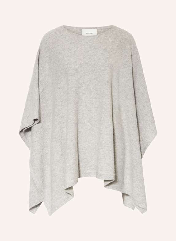 VINCE Cashmere-Poncho HELLGRAU
