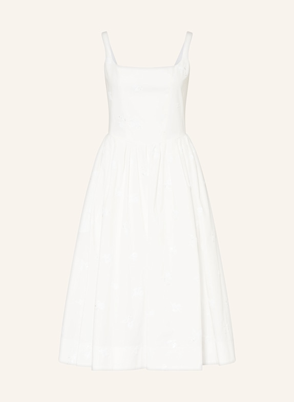 maje Kleid mit Pailletten WEISS