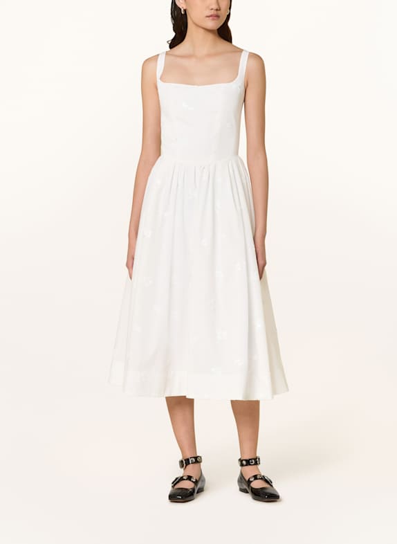 maje Kleid mit Pailletten WEISS