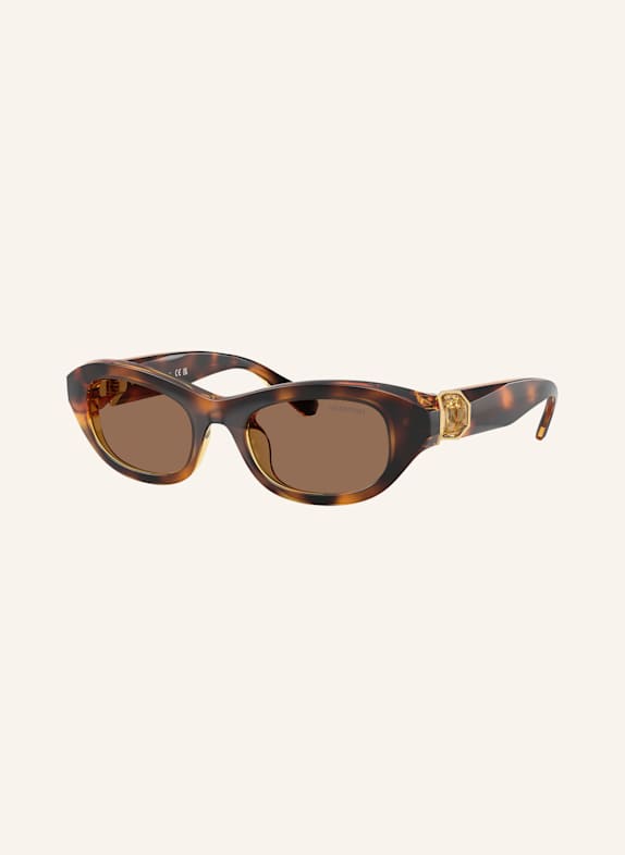 SWAROVSKI GARRETT LEIGHT tinted square-frame sunglasses Grey 100273 - HAVANA/ BROWN