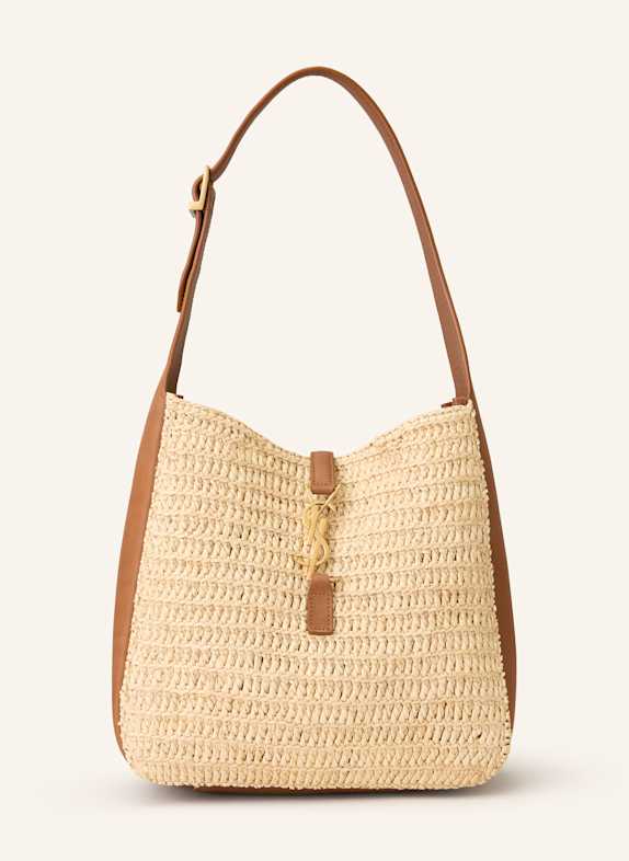 SAINT LAURENT Handtasche LE 5 À 7 BEIGE/ BRAUN
