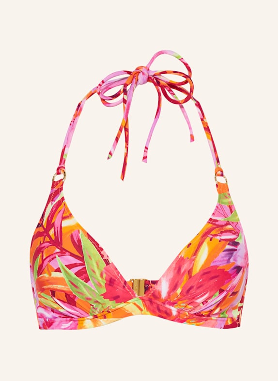 MARIE JO Triangel-Bikini-Top SHUBRA ORANGE/ PINK/ GELB