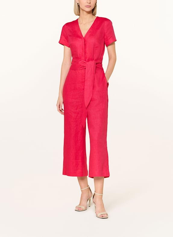 HOBBS ALIYA linen jumpsuit PINK