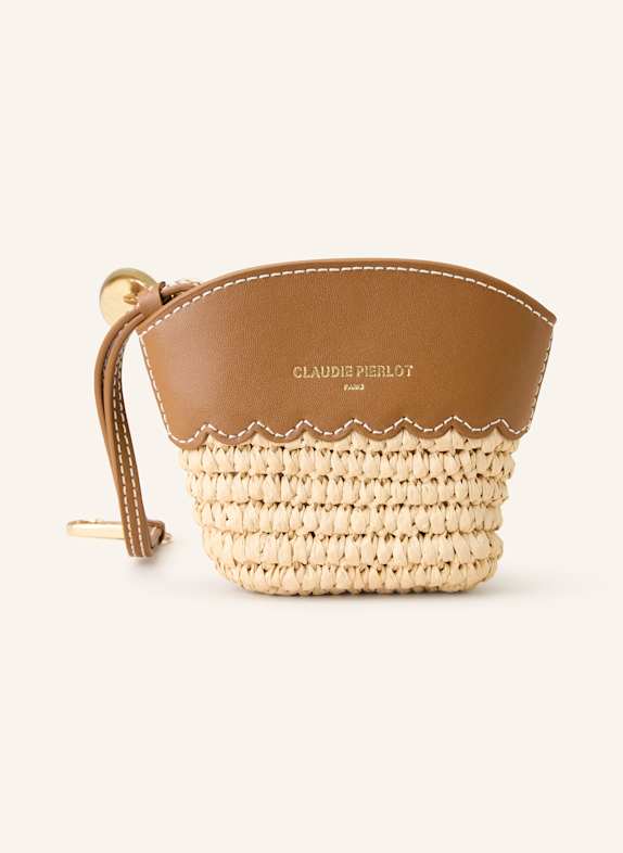 CLAUDIE PIERLOT Taschenanhänger BEIGE/ BRAUN
