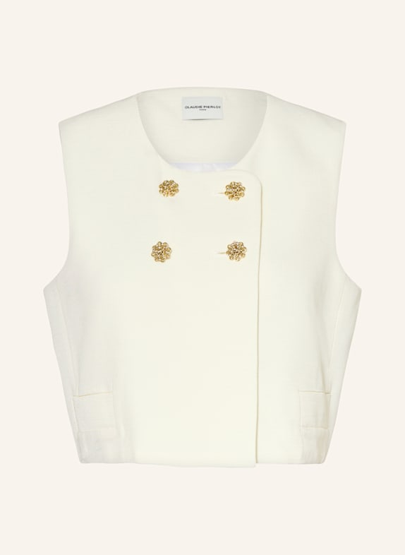 CLAUDIE PIERLOT Cropped-Blazerweste ECRU