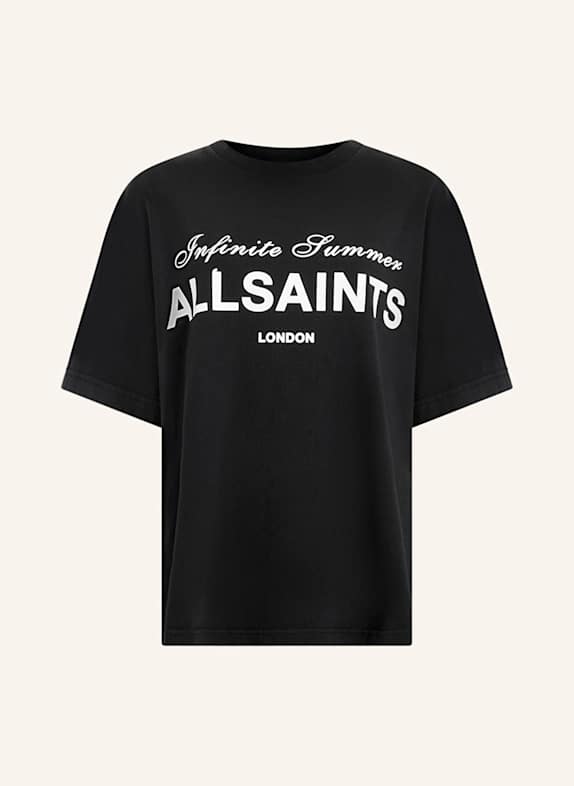 ALLSAINTS T-shirt AVRI CZARNY/ BIAŁY