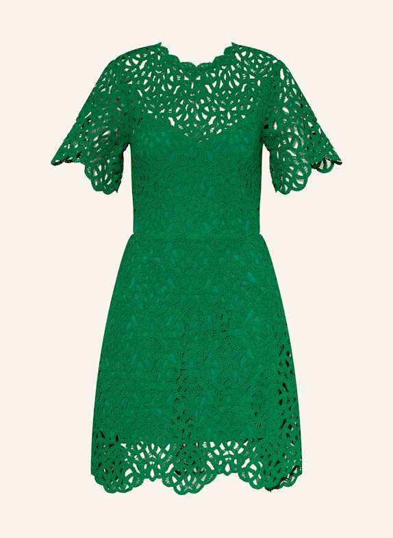 maje Häkelkleid mit Cut-outs GRÜN