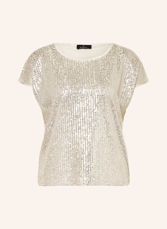 monari T-Shirt mit Pailletten BEIGE