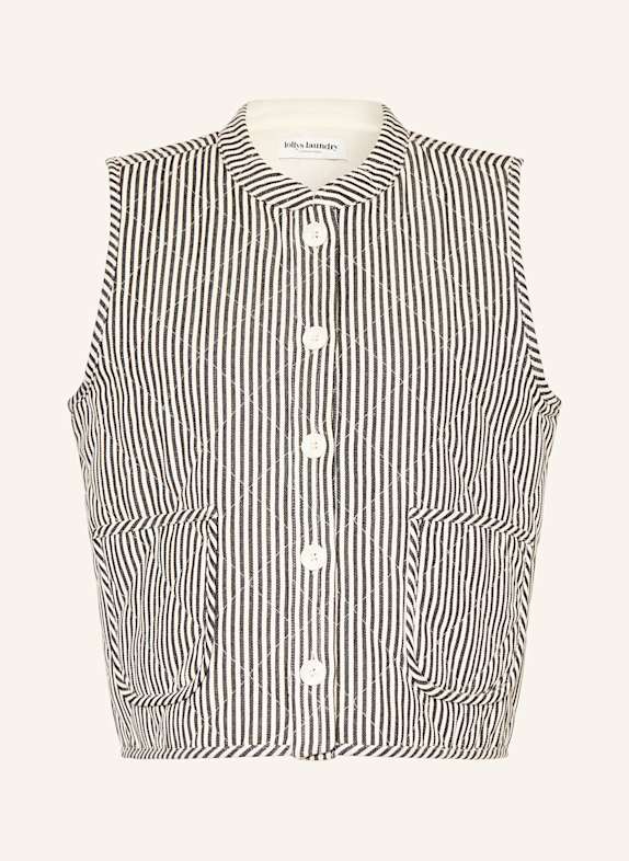lollys laundry Steppweste CAIROLL SCHWARZ/ ECRU