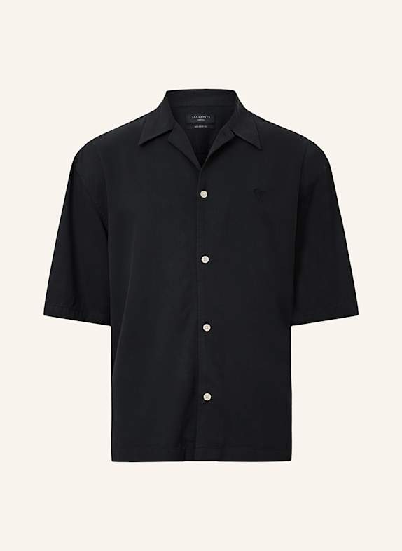 ALLSAINTS Koszula z klapami RIALTO oversized fit CZARNY