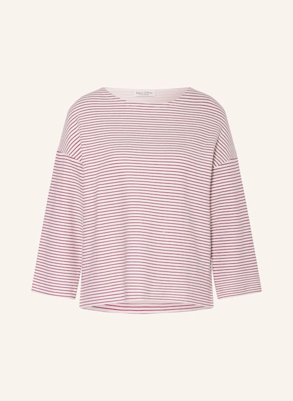 Marc O'Polo Strickshirt mit 3/4-Arm WEISS/ FUCHSIA
