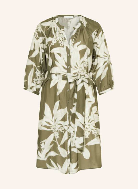Marc O'Polo Kleid mit 3/4-Arm HELLGRÜN/ WEISS