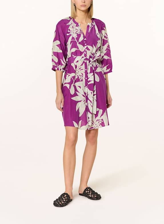 Marc O'Polo Kleid mit 3/4-Arm FUCHSIA/ HELLGRAU