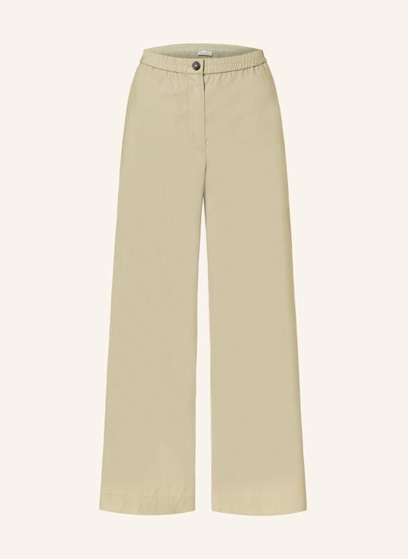 Marc O'Polo Wide leg trousers LIGHT GREEN