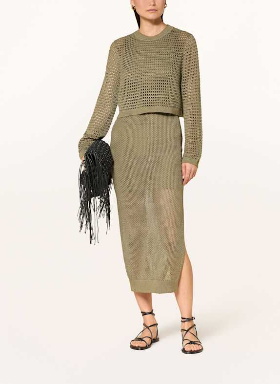 ALLSAINTS Set MIRO: Strickkleid und Pullover KHAKI