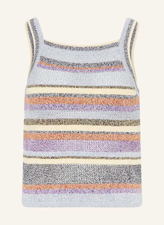 ba&sh Stricktop TANNIA SCHWARZ/ HELLBLAU/ DUNKELGELB